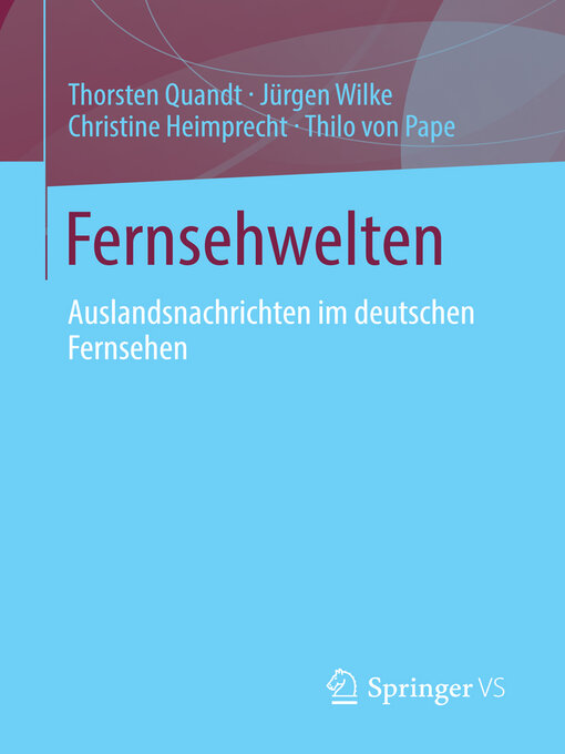 Title details for Fernsehwelten by Thorsten Quandt - Available